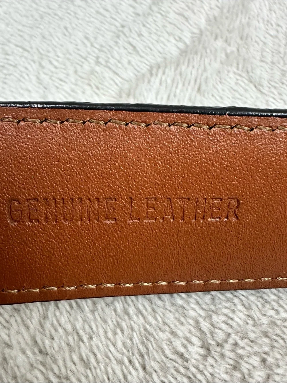 Crookhorn Genuine Alligator Leather Belt Brown Solid Brass Buckle USA